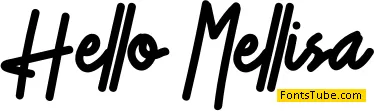 Hello Mellisa Font