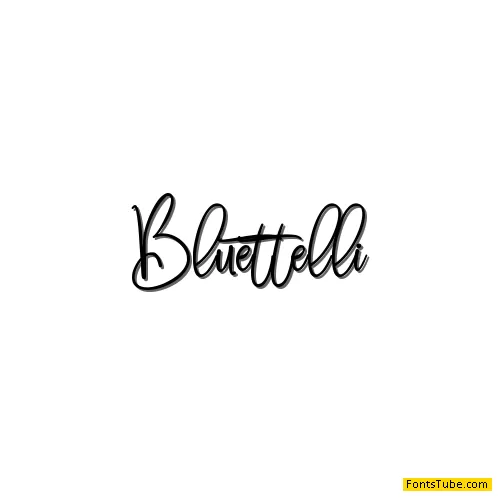 Bluettelli Font