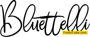 Bluettelli Font