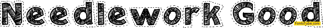 Needlework Good Font