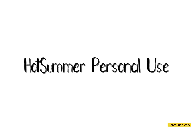 Hot Summer Font