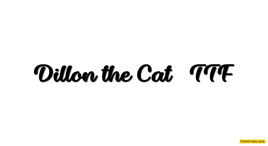Dillon the Cat Font