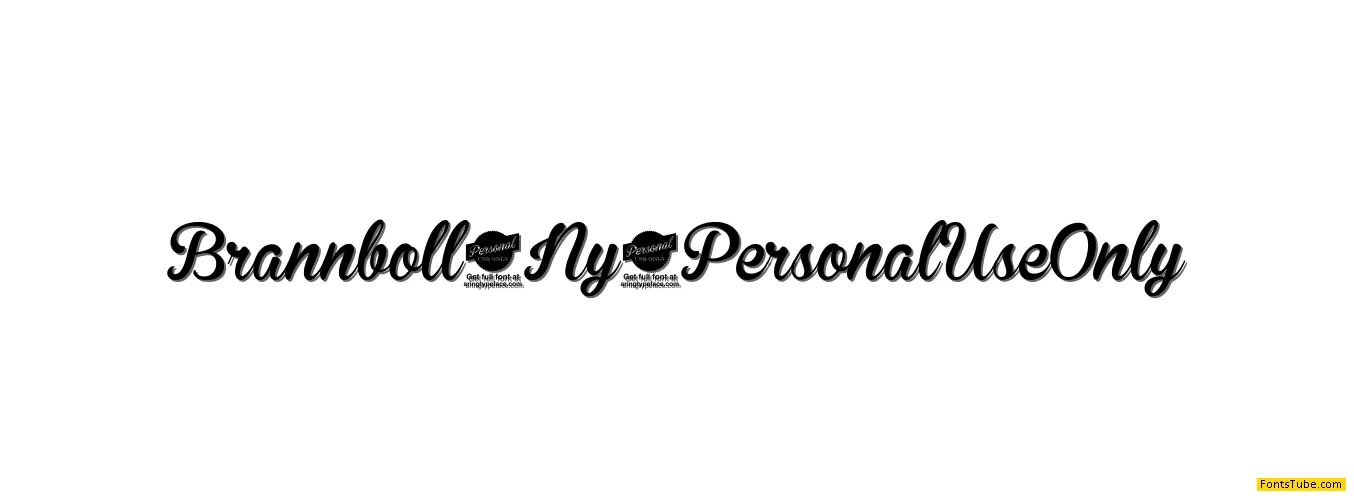 Brannboll Ny Personal Use Only Font