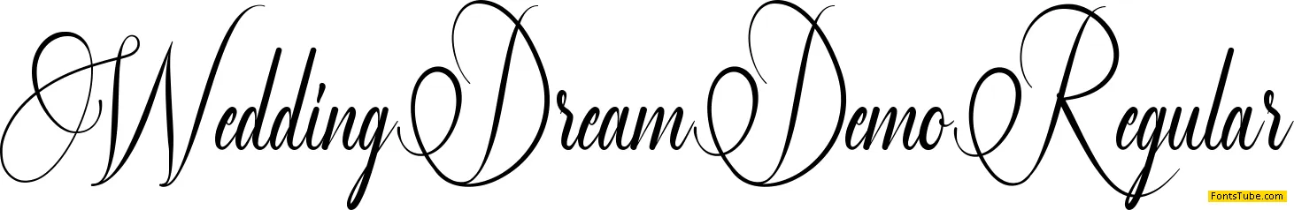 Wedding Dream Demo Font