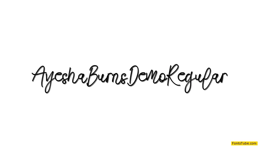 Ayesha Burns Demo Font