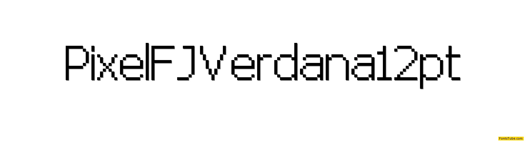 Pixel FJVerdana 12pt Font