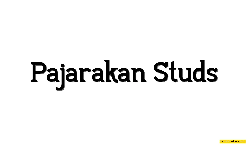 Pajarakan Studs Font