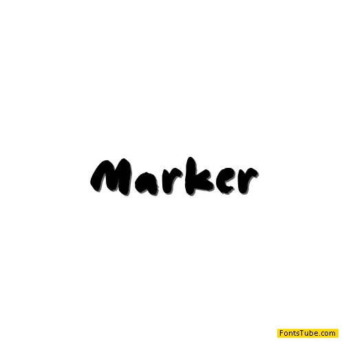 Marker Font