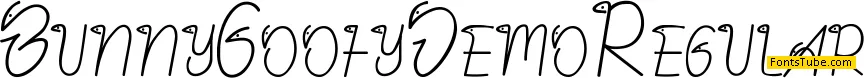 Bunny Goofy Demo Font