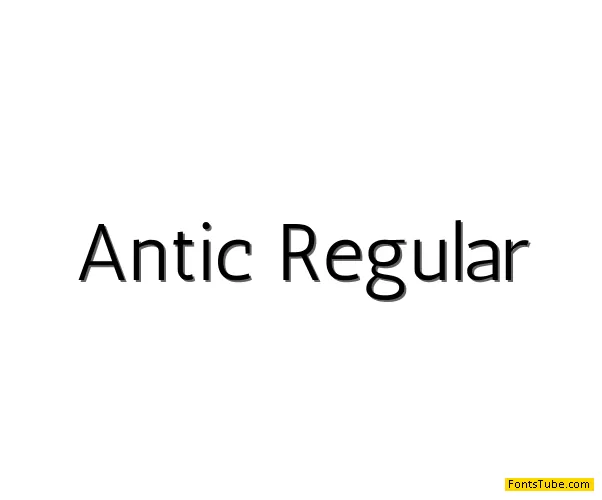 Antic Font
