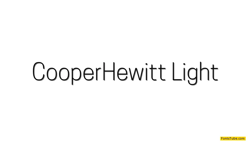 Cooper Hewitt Font Family