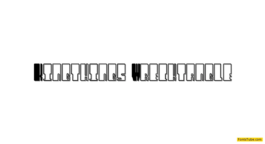 Kingthings Wrecktangle Font
