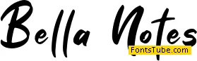 Bella Notes - Personal Use Font