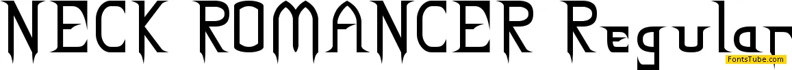 NECK ROMANCER Font