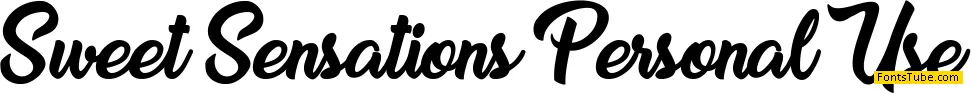 Sweet Sensations Personal Use Font