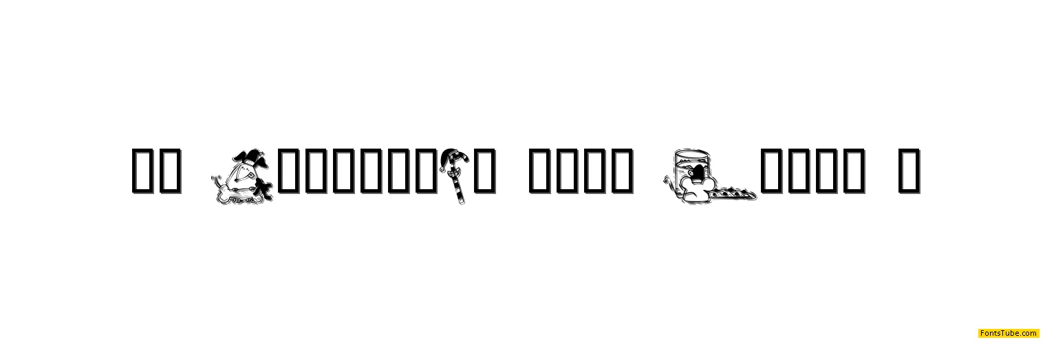 KR Christmas 2002 Dings 3 Font