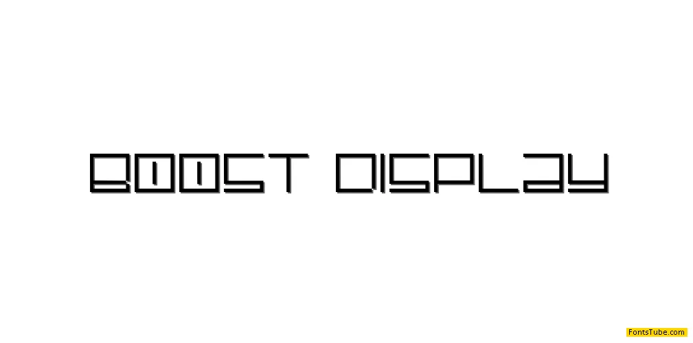 Boost Display Font