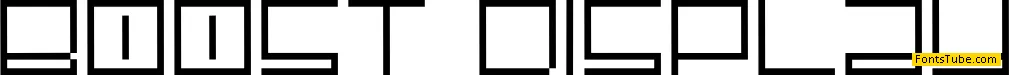 Boost Display Font