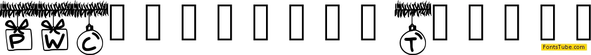 PWChristmasTinsel Font