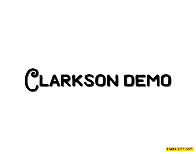 Clarkson demo Font