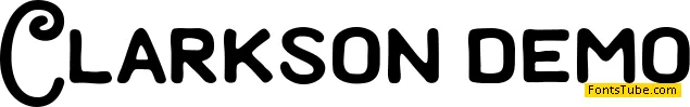 Clarkson demo Font