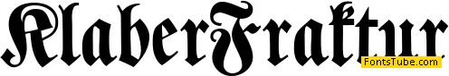 Klaber Fraktur Font