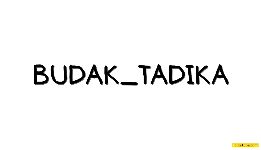 BUDAK TADIKA Font