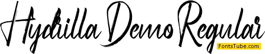 Hydrilla Demo Font