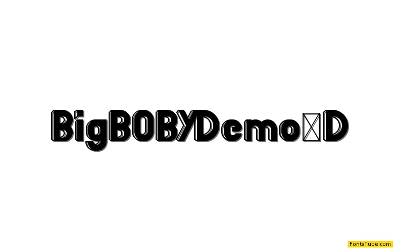 BigBOBY Demo Font Family