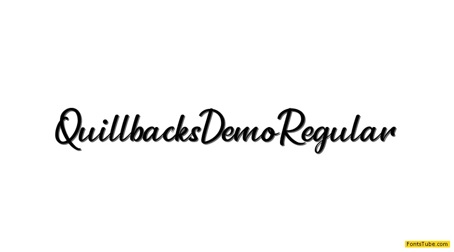 Quillbacks Demo Font