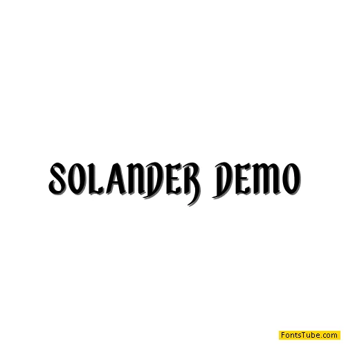 Solander Font