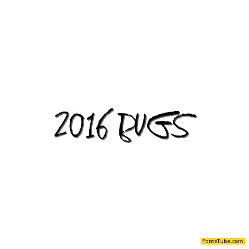 2016 Bugs Font