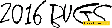 2016 Bugs Font
