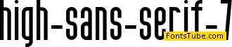High Sans Serif 7 Font