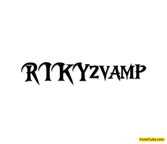 Riky Vampdator Normal Font