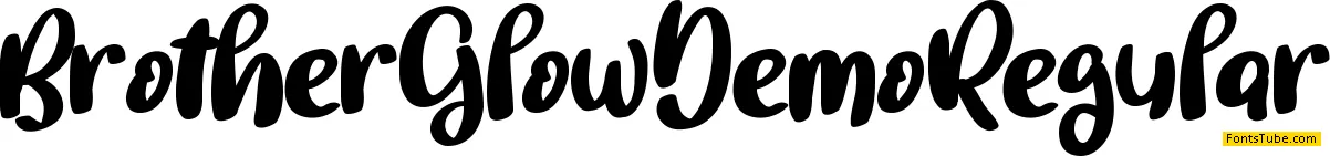 BrotherGlow Demo Font