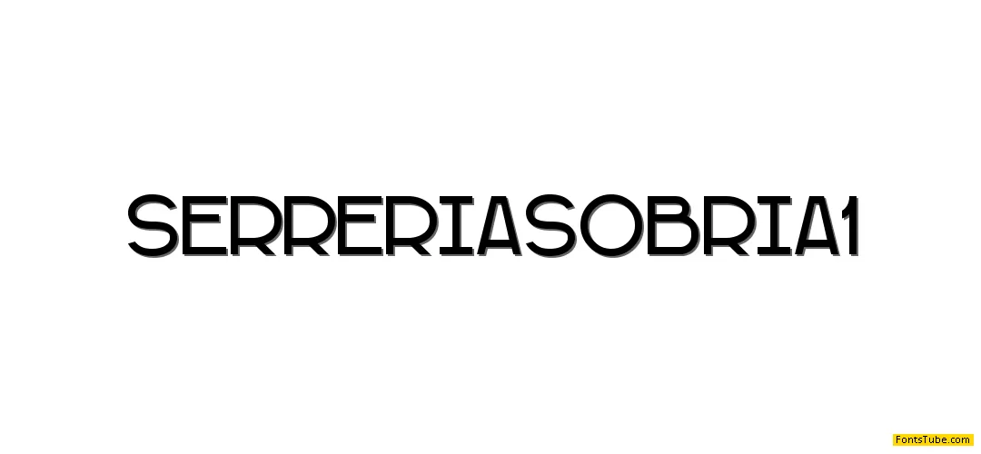 Serreria Sobria Font