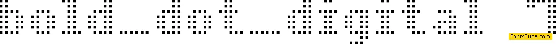 Bold Dot Digital-7 Font