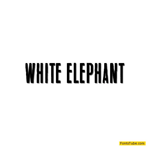 White Elephant Font