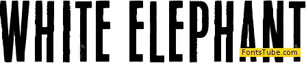 White Elephant Font