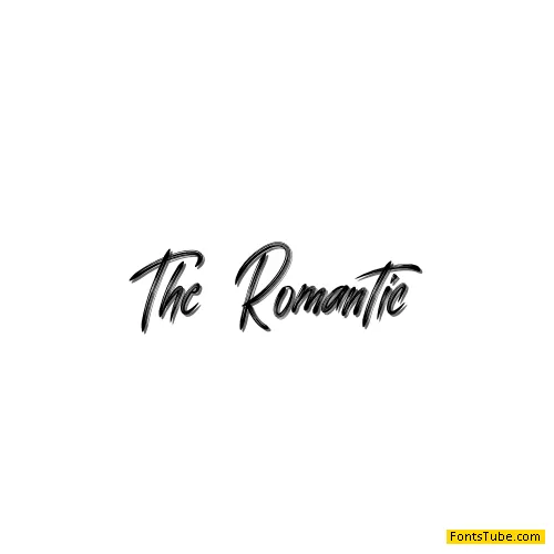 The Romantic Font