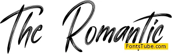 The Romantic Font
