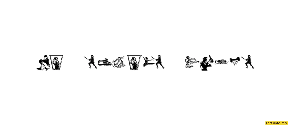 KR Sports Dings Font