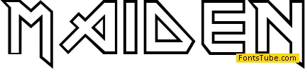 Iron Maiden Font