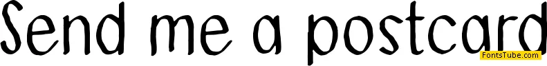 Send me a postcard Font