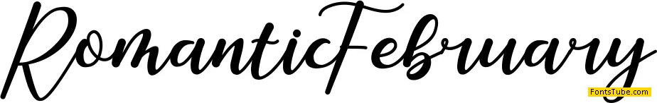 Romantic February Font
