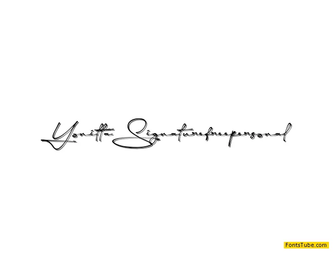 Yonitta Signature Font