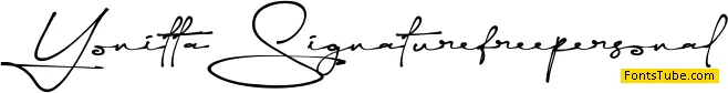 Yonitta Signature Font