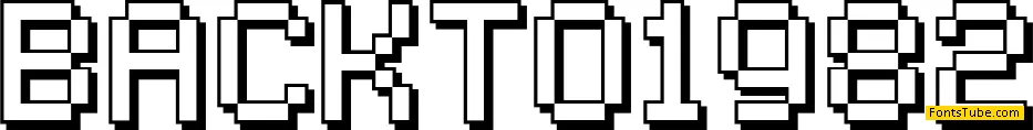 Back to 1982 Font