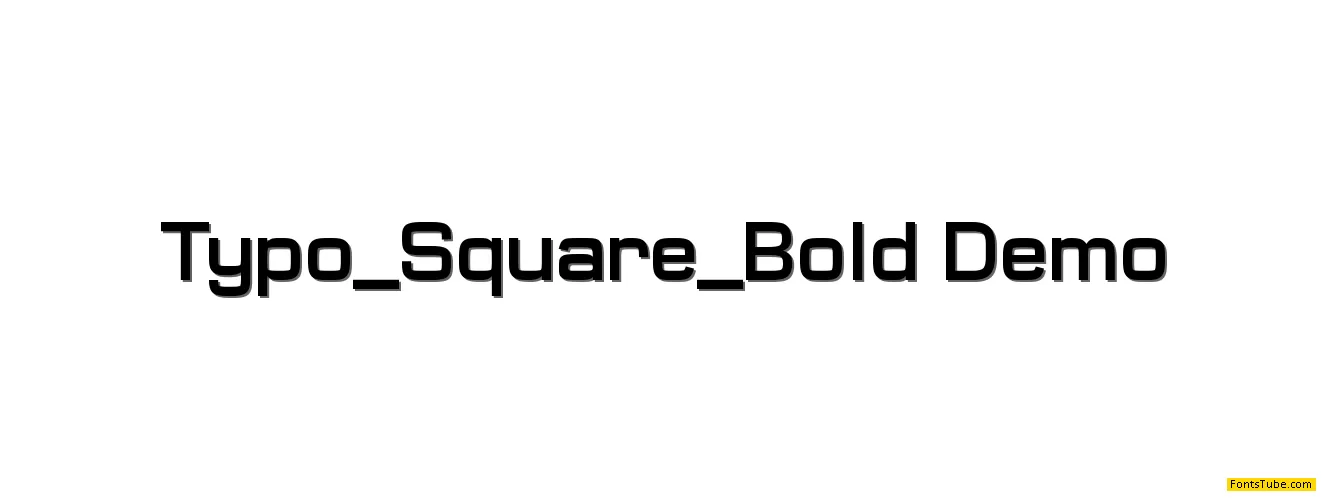 Typo Square Font Family